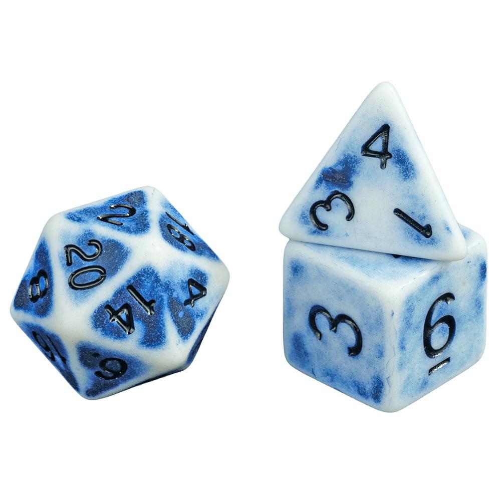 Набор игральных костей DND из 7 акриловых многогранников для настольных игр