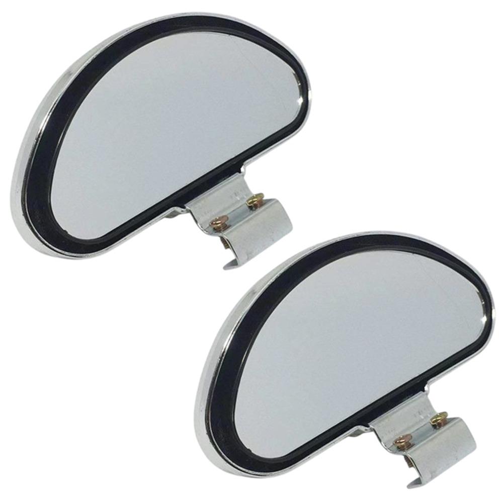 

2 шт. 360-градусные выпуклые зеркала для слепых зон HD-стекло, вспомогательное зеркало заднего вида для начинающих серебряный