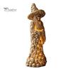 Spooky Tabletop Ornament for Halloween Skull Witch Figurine, Resin Skeleton Ornament, Gothic Creative Figurine Home Creepy Statue Mantel Decoration