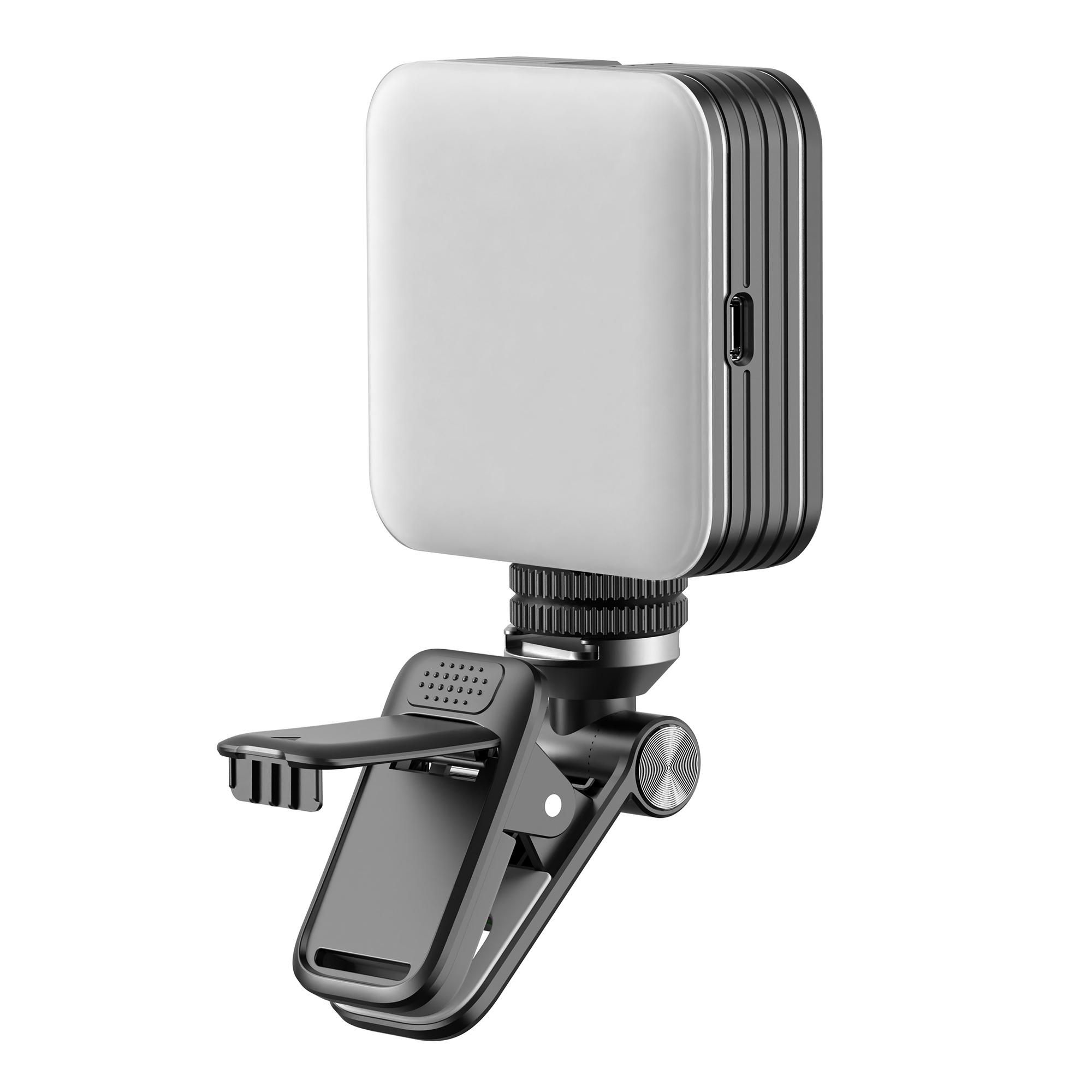 

D12S Portable Travel Mini RGB LED Fill Light Phone Camera Selfie Live Streaming Fill Lamp with Clip Type A