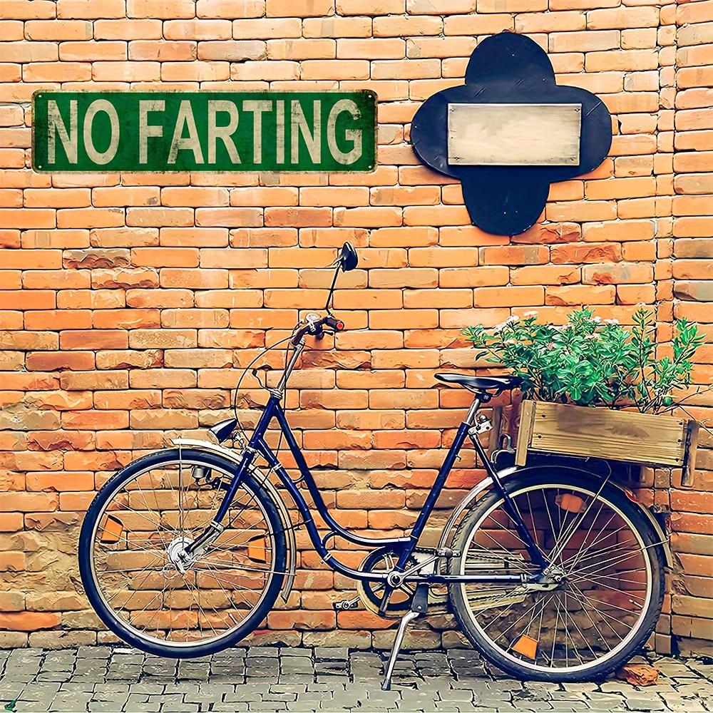 1pc, "No Farting" Metal Sign (16x4 inches/40cm*10cm), Vintage Plaque Decorative Wall Art, Wall Decor, Room Decor, Home Decor