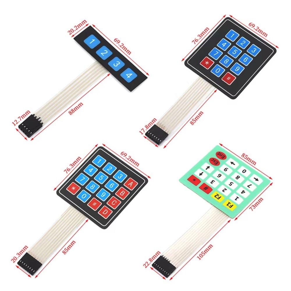 20 Key Membrane Switch Keypad 4x4 4x5 Matrix Matrix Keypad Professional Keyboard PCB  Electronics