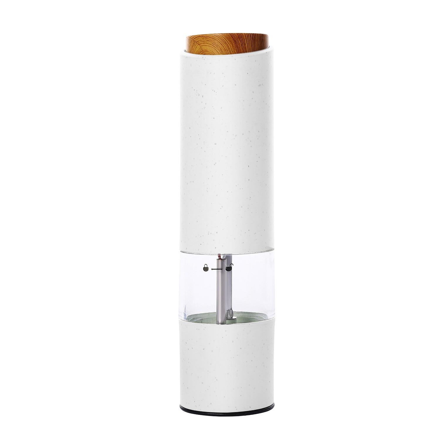 

Electric Wheat Straw Salt & Pepper Grinder - Black/White, Multi-color Options Available