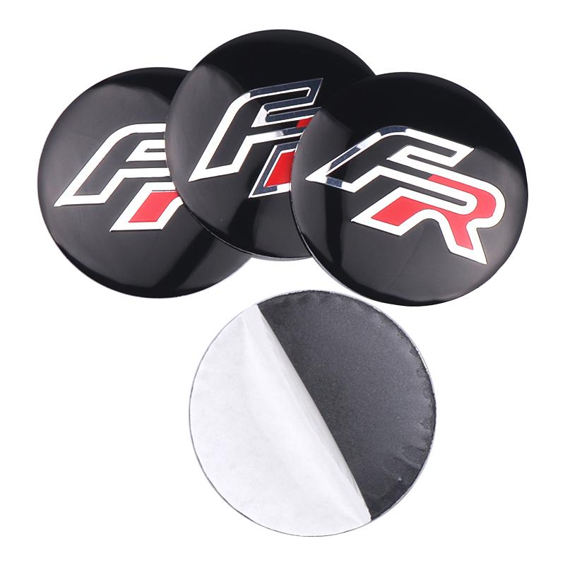 4Pcs 56mm Aluminum Emblem Car Wheel Center Hub Caps Sticker For Seat Cupra Leon FR Ibiza 6f Altea Exeo Formula Racing Alhambra