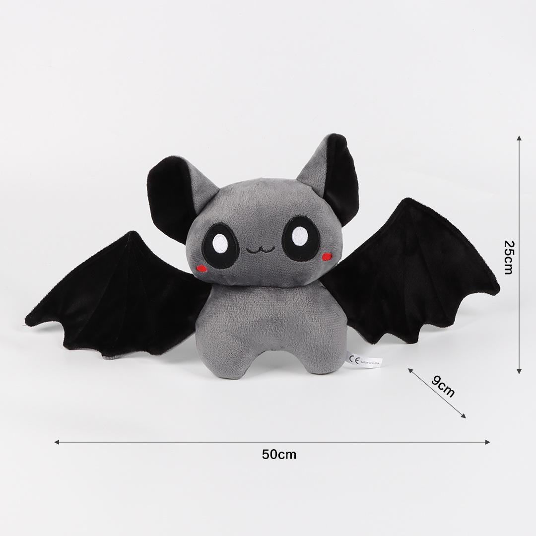 Halloween Kürbis Plüschtier, Kürbis, Fledermaus, Kohlenmann, Festliches Thema Feiertagsgeschenk 48cm-50cm