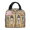 Egyptian Mythology Gods Insulated Lunch Bag for Kids School Cooler Thermal Food Box Tote Portable Lunch Boxes Container