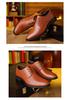 Men's Large Leather Lace-up Formal Shoes - Korean Style Black Work Shoes