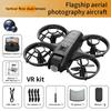 Drone X228 com Óculos VR 8K 2.4G WIFI Posicionamento Profissional HD Aéreo RC Avião Câmera Dupla HD Quadricóptero Drones Aéreos Brinquedos