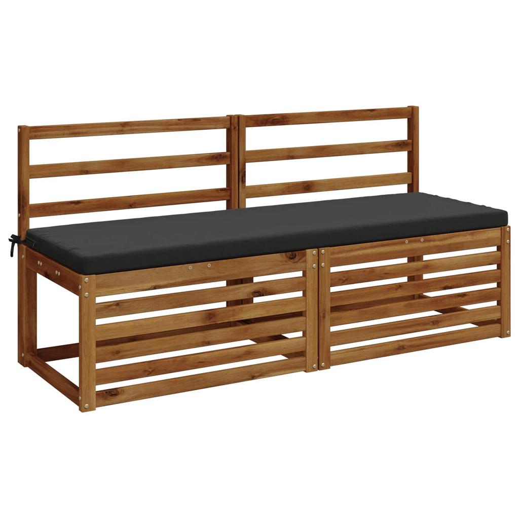 2 piece Bench Cushions SOEST 2 pcs. 100percent Polyester Anthracite