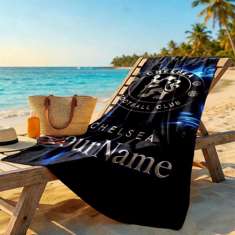 Chelsea Customized Name Beach Towel Quick-Dry Soft Microfiber Suitable for Sports Travel Swimming Yoga Bathroom Beach And Pool