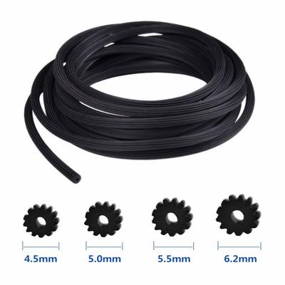 5M Silicone Rubber Sealing Strip Aluminum Alloy Plastic Steel Screen Window Door Layering Wind Anti-mosquito Seal Hardware