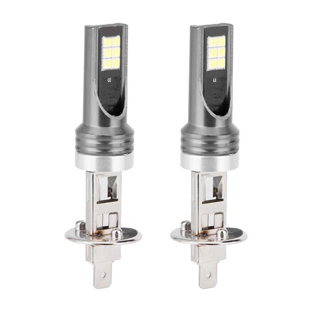 

2pcs 3030 12LED H1 24W 6000K Car LED Headlight Fog Lamp Auto Accessory