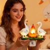 Creative Goose Shape Night Light Socket Light Resin Bonfire Atmosphere Light Bedroom Bar Decoration Led Night Light