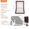VEVOR Lacrosse Rebounder for Backyard, 1524 X 2133.6 Mm Volleyball Bounce Back Net, Pitchback Throwback Baseball Softball Return Training Screen