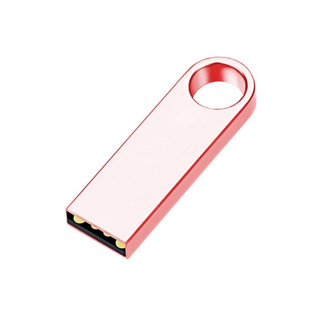 Metal USB Flash Drive with Laser Engraved Logo - 32GB/64GB/128GB, Creative Gift Edition
