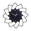 12Inches Accurate Creative Quiet Indoor Wall Clock Flower Shaped Decorative Clocks for Living Room Ornament Acrylic Wall Clock