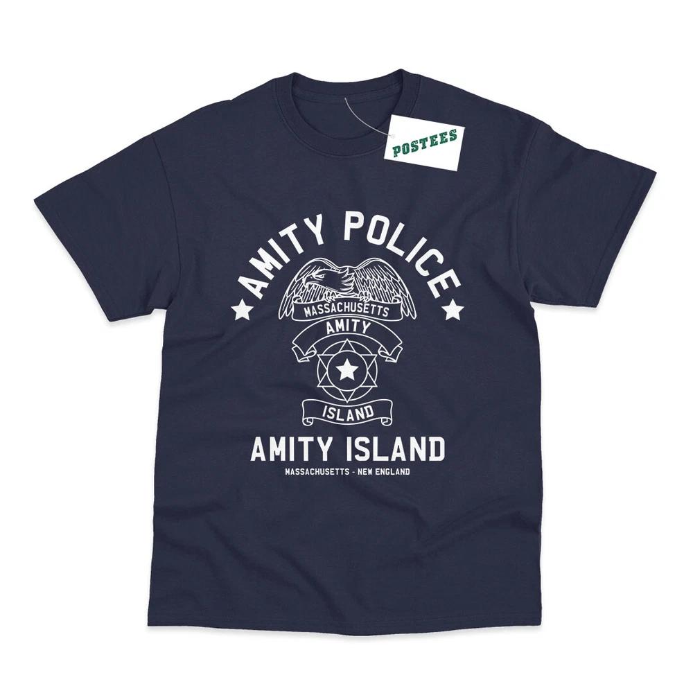 Amity Island Police Inspired By Jaws Movie Printed TShirt S