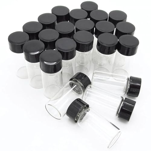 

COLORBIRD Sample Bottles, Small Glass Storage Bottles, Mini Bottles (5ml, 50 Bottles)
