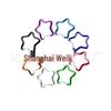 Colorful Aluminum Pentagon Carabiner Hook for Bags, Jewelry & Clothing Accessories with Star Quick-Release Buckle