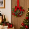 Durable Polyester Cabinet Ribbon Garland Vibrant Red Holiday Bow Ornament  Fireplace Mantel
