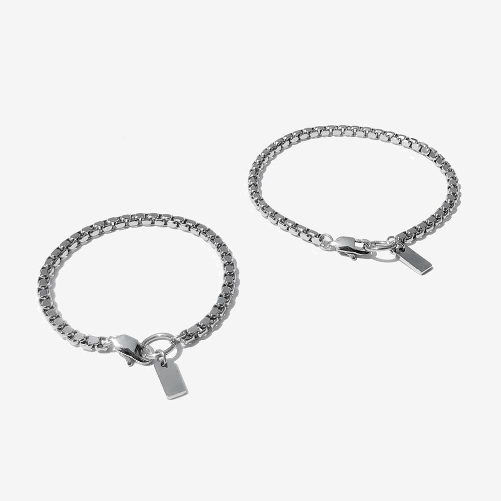 Rush Off Surgical Steel Armor Chain Bracelet / Armor Chain Bracelet