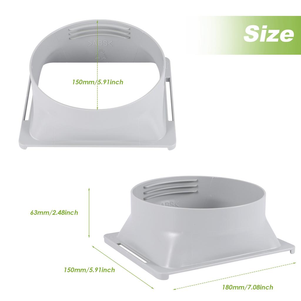 AEE4-Raccord de Tuyau d'Évacuation pour Climatiseur Portable Adaptateur Fenêtre Pièces et Accessoires de Raccordement de Tube d'Unité de Climatisation