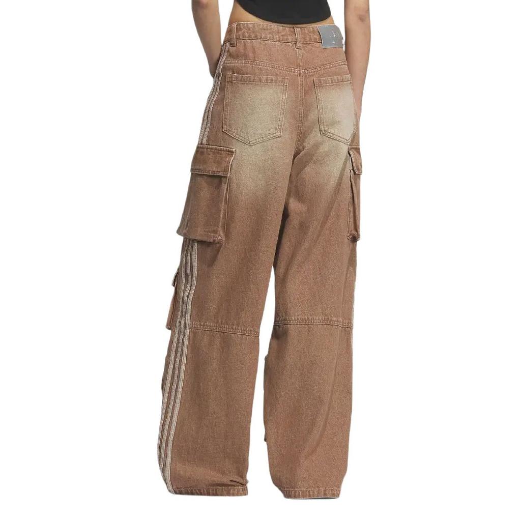 adidas Originals Denim Cargo Pants Brown Women KC5871