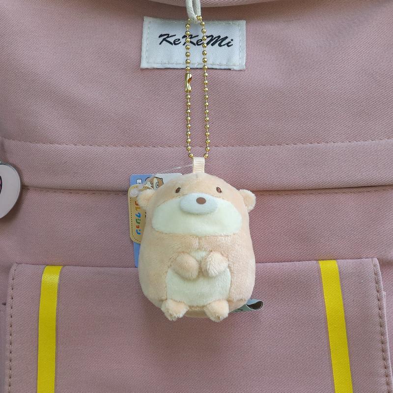 Cute Mini Corner Creature Fried Shrimp And Tapioca Plush Doll Keychain Pendant Toy
