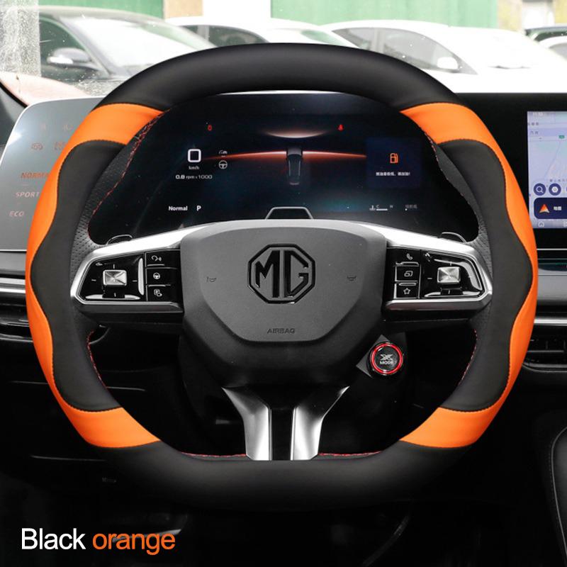 Car Steering Wheel Cover Wrap Holder for MG 5 7 Scorpio One Mulan 4 EV 2026 2026 Double D Type Steering-Wheel