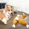 Interaktives Plüsch Quietschie Hundespielzeug Hähnchenschenkel Knochenform Haustier Hund Plüschspielzeug für Kleine Mittlere Große Hunde und Katzen