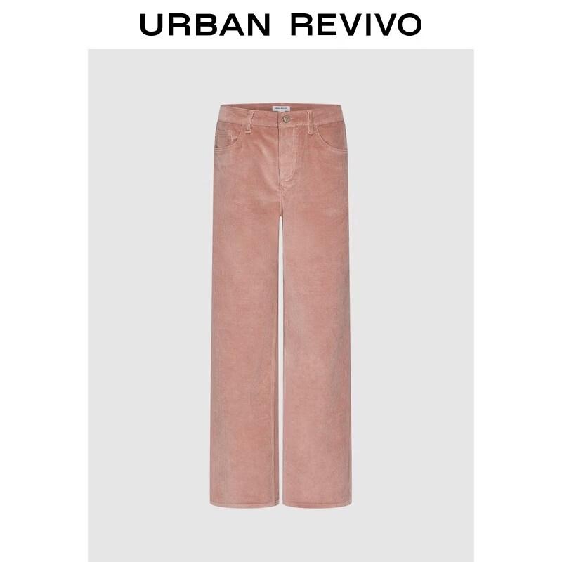 UR2026 Women s Urban Pastel Corduroy Straight-Leg Casual Pants 27