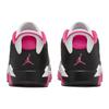 Tênis Infantil Air Jordan 6 Retro Low GS Rosa Choque Branco Preto 768878-061