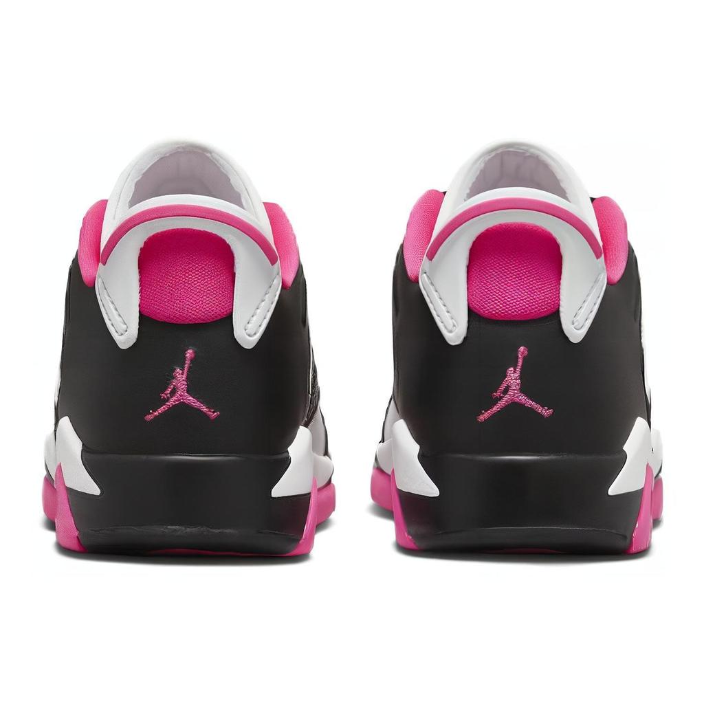 Tênis Infantil Air Jordan 6 Retro Low GS Rosa Choque Branco Preto 768878-061