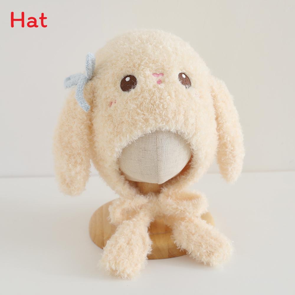 

Kids Winter Hat Scarf Set With Plush Material For Warmth And Windproof Protection For Ages 2 To 12 жовтий