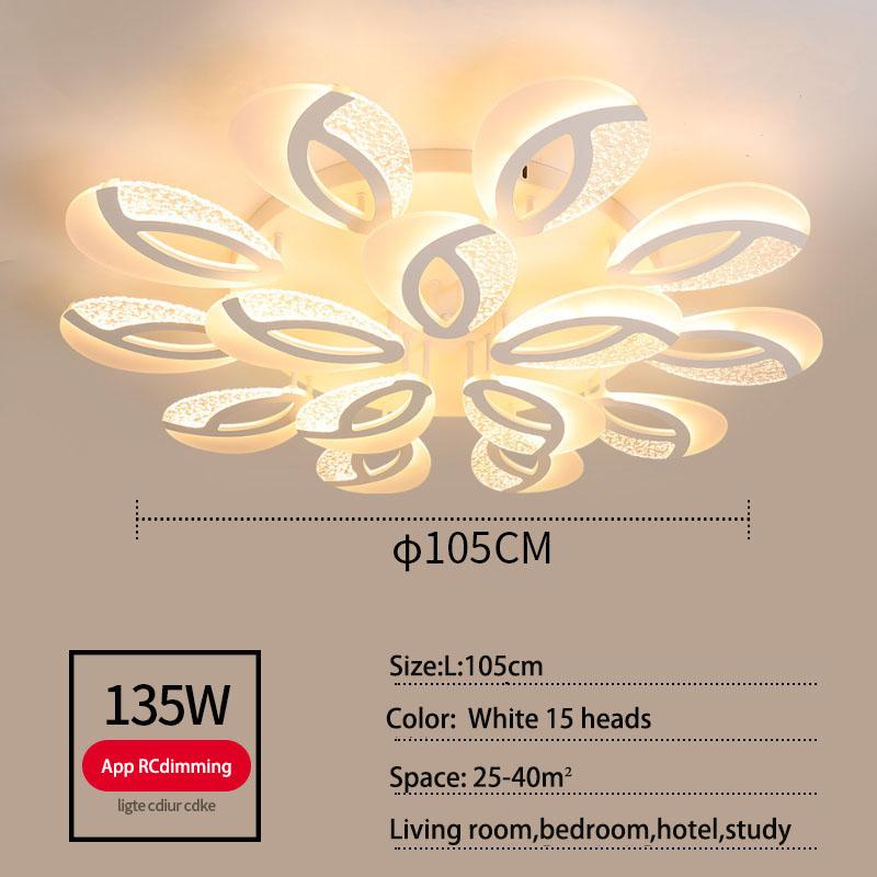 

Светодиодный потолочный светильник для гостиной, спальни, белого ресторана, отеля, виллы, креативный светильник, потолочный светильник 15 headlights