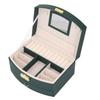 Double Layer Jewelry Box Women Storage Organizer Large Capacity Lockable Drawer Type Jewelry