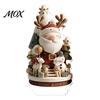 Decorative Holiday Figurines Christmas Candle Ornament, 2D Flat Acrylic Ornament with Base, Tree Decorations Snowman Reindeer Festive Table