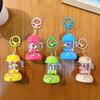 Keychain Pendant Portable Juicer Shape Key Chain with Movable Parts Colorful Beads Lightweight Buckle Design Keyring Keys Backpacks Decompression Toy