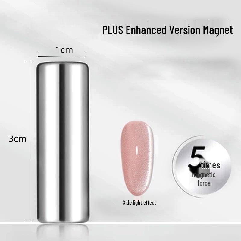 Multifunktionaler Katzenaugen-Nagelkunst-Magnet: Starker zylindrischer Magnet für ausgefallene Blitzeffekte.