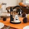 Halloween Ambient Lighting Witch/Ghost LED Lamp, Gothic Resin Ornament with Warm Light for Home Decor Decor, Desktop Spooky Night Party Glow Lamp