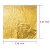 100pcs Imitation Gold Silver Foil Paper Sheets Leaf For Art Gilding Crafting Painting Furniture Drip Glue Decoration 3.15"x3.35"