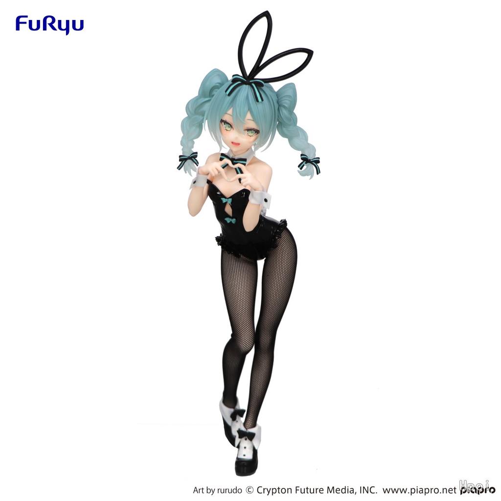 28CM Anime Hatsune Miku Figure BiCute Bunnies Rurudo ver Standing Model Toy Doll Aciton Figure Bunny Girl Dress up PVC