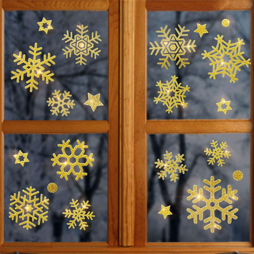 Ornament Home Party Snowman Window Stickers Santa Claus Christmas Stickers Window Decoration