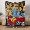 1pc One Piece Adventure Soft Throw Blanket Flannel All Season Light Weight Living Room/Bedroom Warm Blanket. M7270129