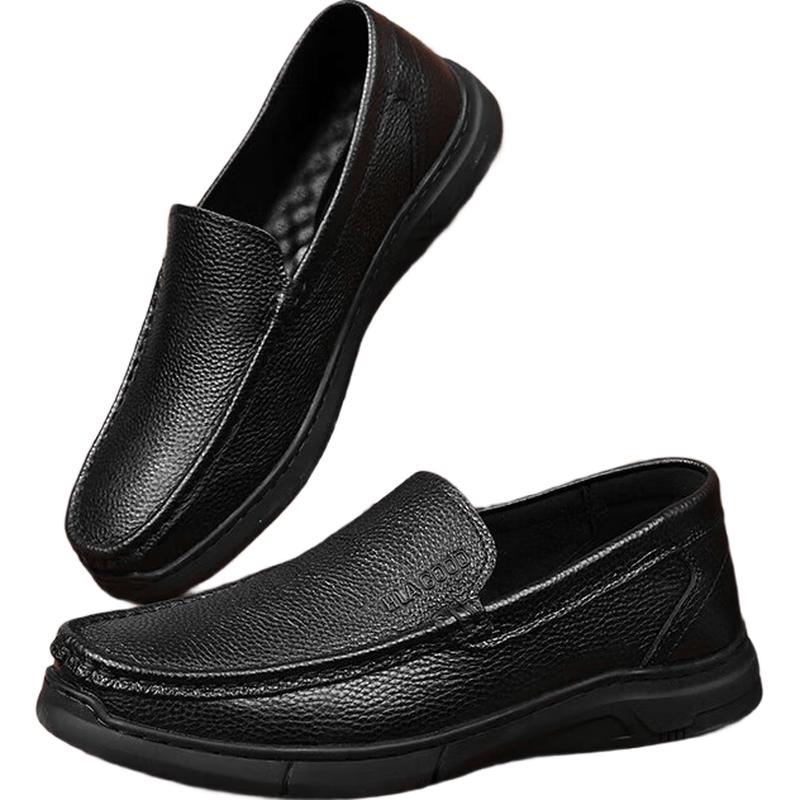 HLA Men s Soft-Sole Loafer Slip-On Casual Leather Shoes 43