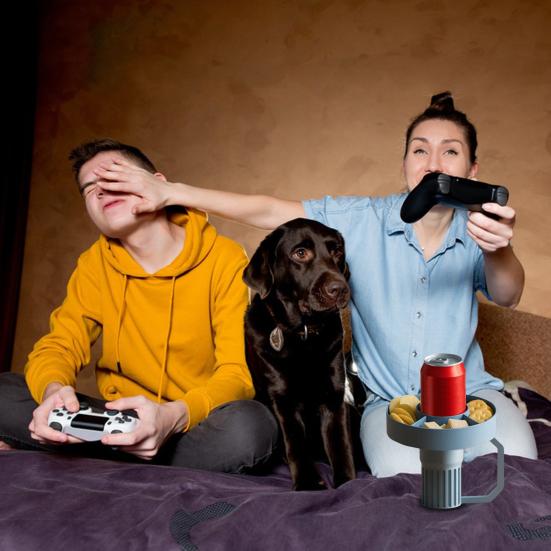 Outdoor Snack Tray with Handle 3D Printed Snacks And Drinks Tray for Cola And Beverages Portable Snack Organizer for Home Office Outdoor Travel