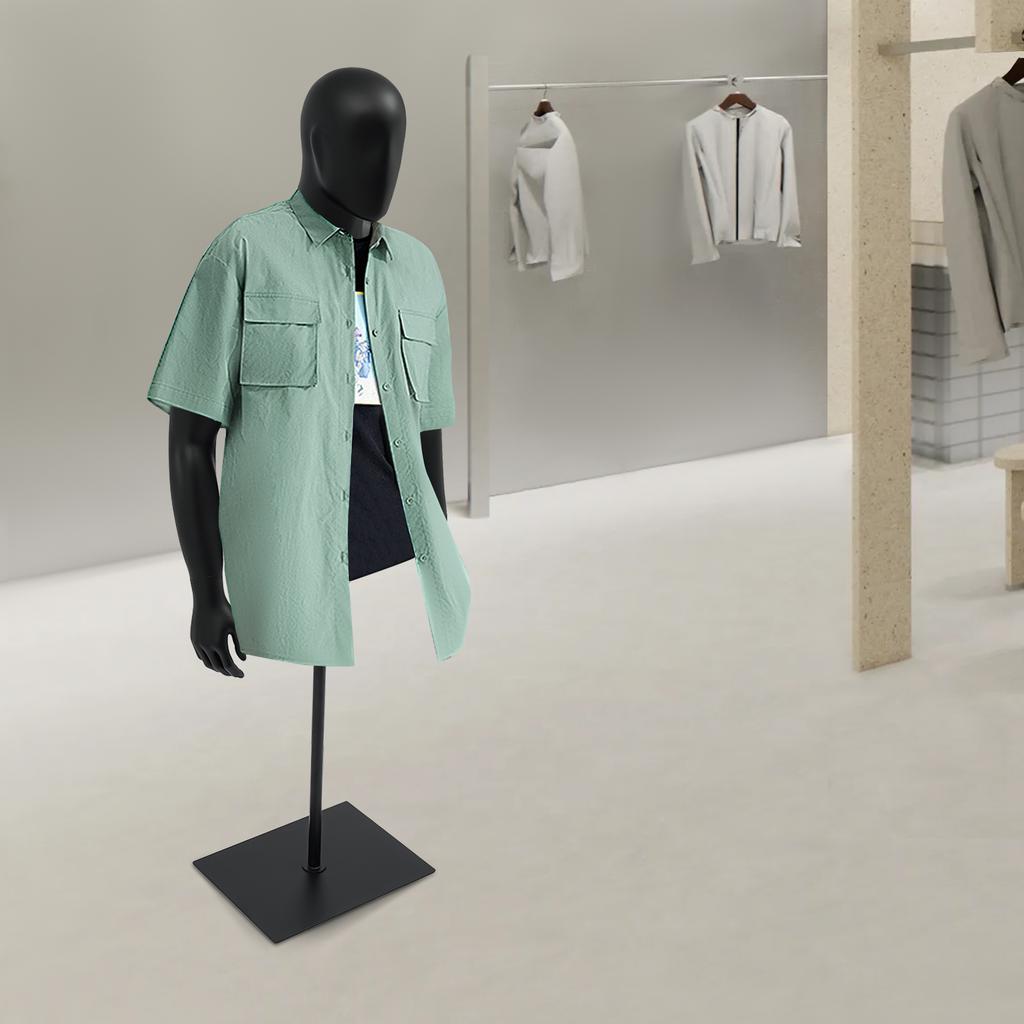 Professional Adjustable Male Dress Form Mannequin with Metal Stand - Floor Standing Display for Tailoring Fitting Sewing Design