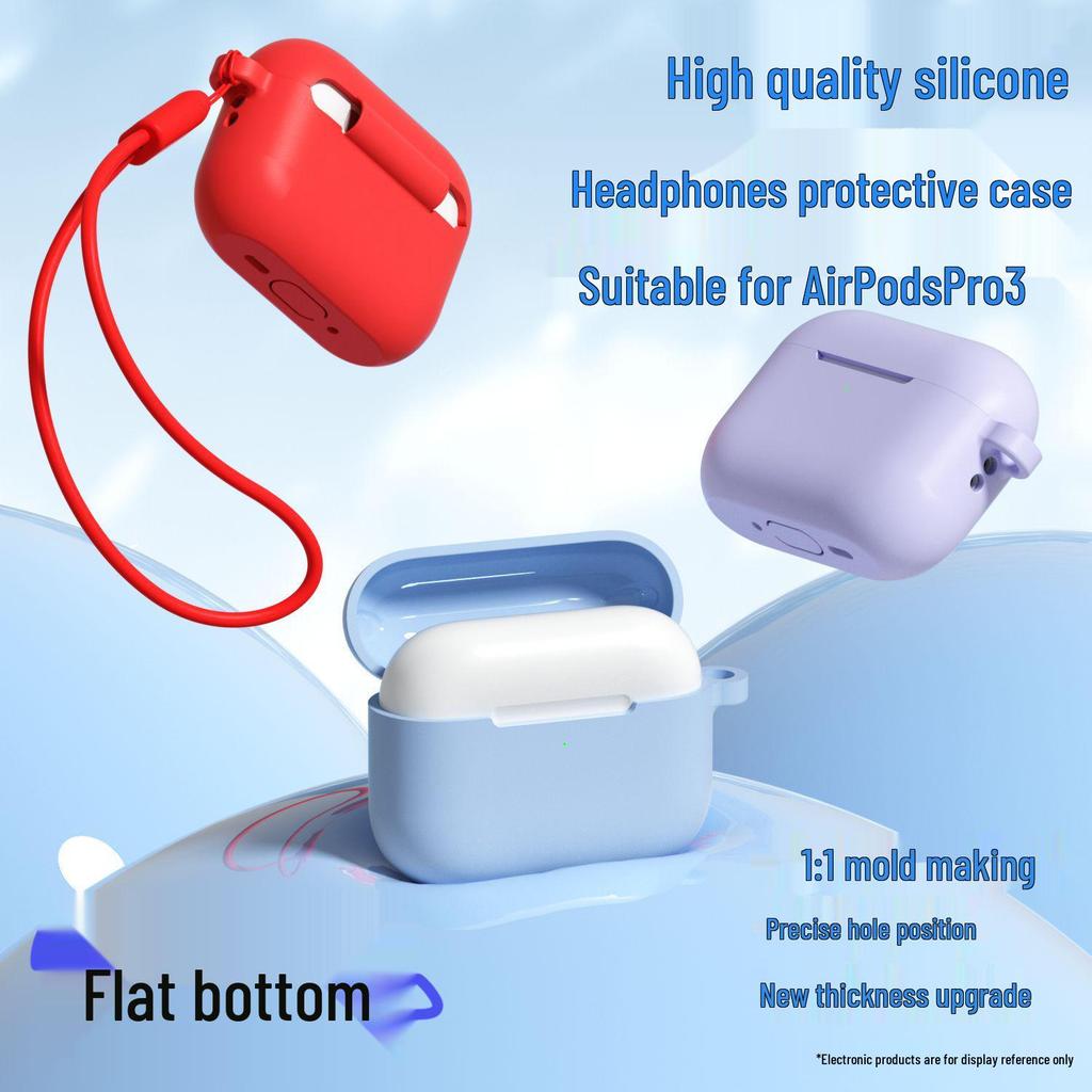 Apple AirPods Pro 3 Silicone Protective Case - Anti-Drop and Wear-Resistant