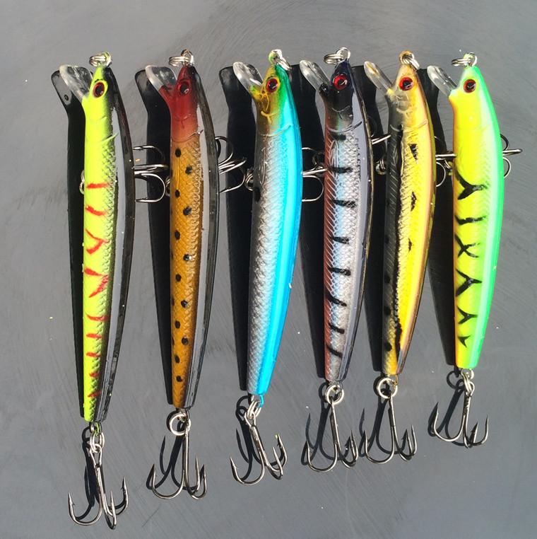 Fishing Lures Set: 9.5cm/9g Artificial Minnow Hooks