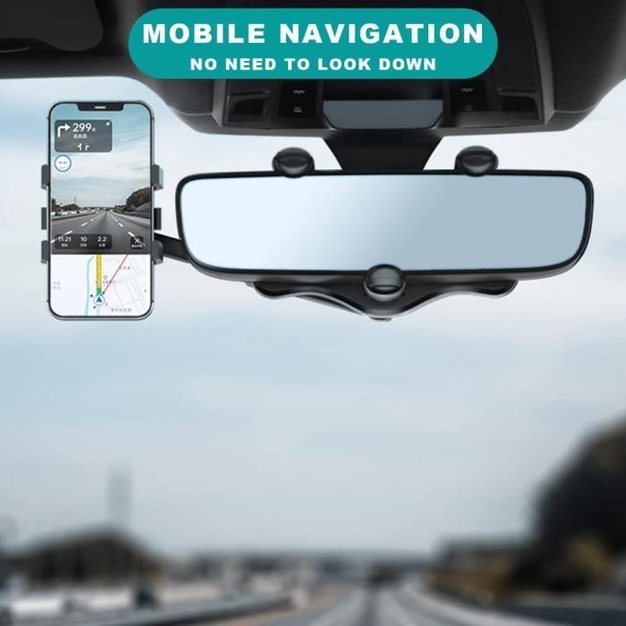 AJW-Support Téléphone Voiture Support Rétroviseur Telephone Voiture Support de Téléphone pour Voiture Rétroviseur Voiture Univ[564]